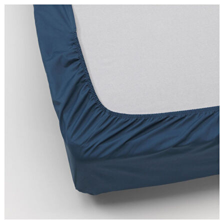 Lastikli çarşaf, koyu mavi, 160x200 cm
