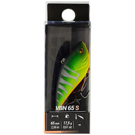 Vibrasyon Sert Sahte Balık - Balıkçılık - 17,5 g 65 mm - Yeşil / Siyah - 65