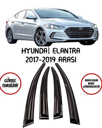 Balp Hyundai Elentra 2017-2019 Arası Cam Rüzgarlığı 4'lü Takım