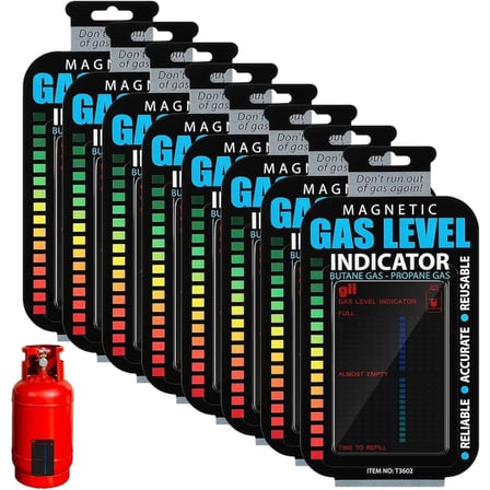 Mıknatıslı Tüp Gaz Seviye Ölçer - Hızlı Göstergeli - Yeniden Kullanılabilir
