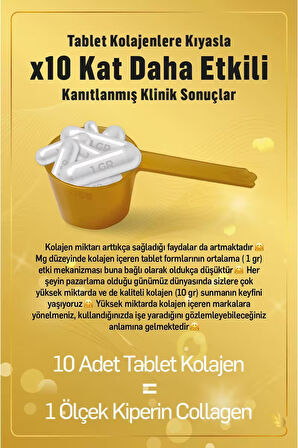 %100 Saf Ve Doğal Yüksek Biyoaktif Çift Hidrolize Kolajen Peptitler içeren Diyet Takviyesi(50günlük)