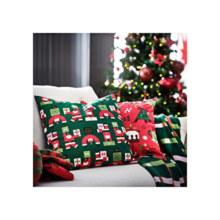 Kırlent kılıfı, yeşil, 50x50 cm