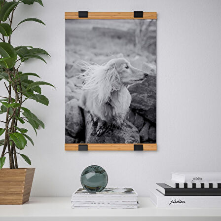 Poster askısı, bambu, 40 cm