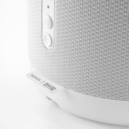 WiFi hoparlörlü lamba tabanı, beyaz, 20x16 cm