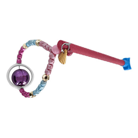 Tünekli Döner Toplu Kuş Oyuncağı 10 cm-16 cm Bordo