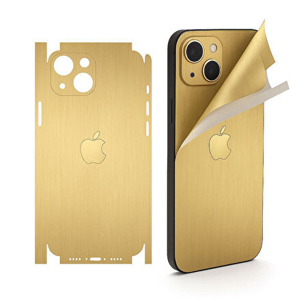 Xiaomi Poco C61 için uyumlu 360 full arka ve yan kaplama koruma sticker - Gold