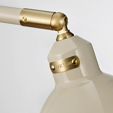 Yer ve okuma lambası, açık bej, 38x27x22 cm