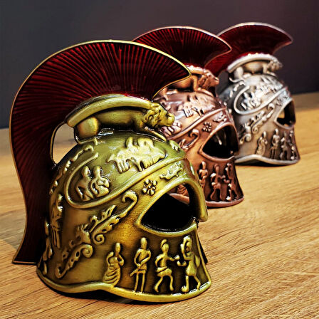 Metal Dekoratif Şövalye Miğferi