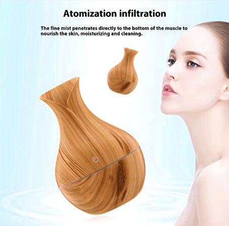 Ambiyans aydınlatmalı şık Hava Nemlendirici Buhar Makinası Ultrasonik Bebek Çocuk Odaları için humidifer 7 renk rgb