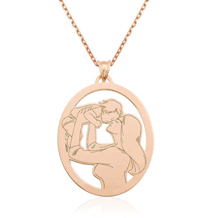 ​Gümüş Rose Anne Bebek Kolye