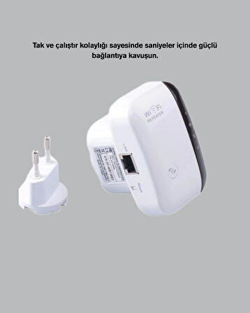 Wireless-N WiFi Repeater 300 Mbps Sinyal Güçlendirici (Kopya)