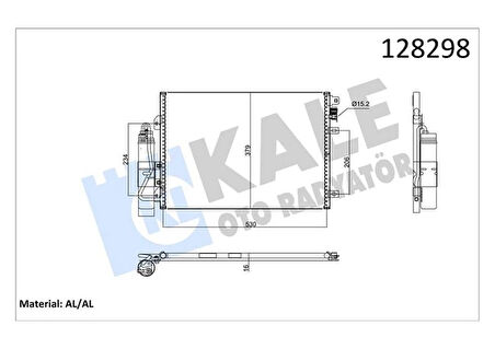 KLİMA KONDERSERİ RADYATÖRÜ RENAULT CLİO 2 1998-2005 CLIO SYMBOL 1 2001 KANGOO 1997 SYMBOL 2 2008-2014 1.2 D7F 1.4 K4J 1.5DCI 1.9DTI F9Q KURUTUCU İLE 8200106950 8200757789 7700428083