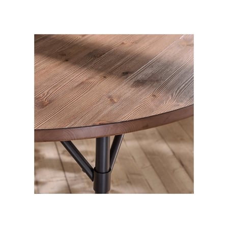 Mutfak masası takımı , çam kahverengi vernikli-Tibbleby koyu bej, 2 sandalyeli, sabit, 80 cm
