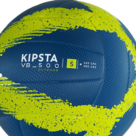 Dış Mekan Voleybol Topu - Sarı / Koyu Mavi - VBO500