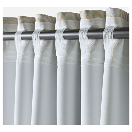 Karartma perde/2 kanat, bej, 145x300 cm, loş ışık, polyester