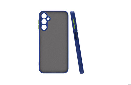 Samsung Galaxy A25 Uyumlu Kılıf Renkli Kenarlı Arkası Mat Yüzeyli Telefon Kılıfı Kapak