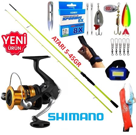 Shimano Fx 4000 210cm 5-45gr Karbon High Tech Turna Spin Olta Takımı Seti
