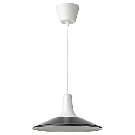 Sarkıt lamba, beyaz-siyah, 38 cm