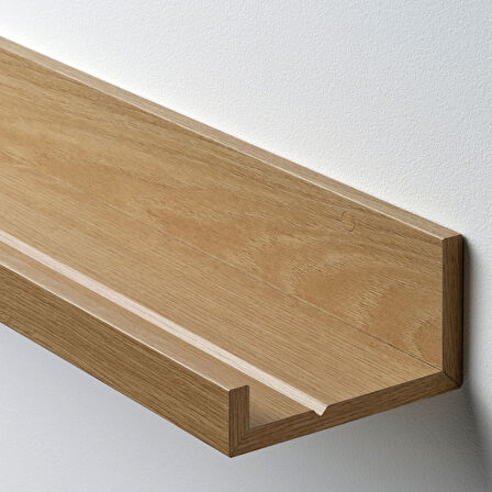 Çerçeve rafı, meşe görünümlü, 115 cm