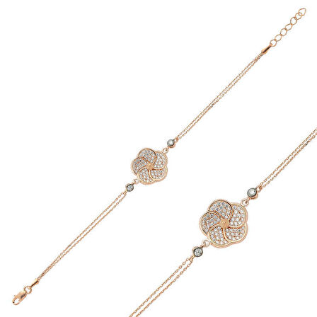 ​Gümüş Rose Papatya kadin Bileklik