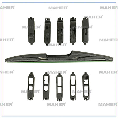 SİLECEK SÜPÜRGESİ PLASTİK TİP 10 APARATLI 12 ARKA (300MM) 11421