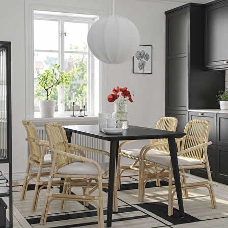 Rattan sandalye, rattan, mindersiz