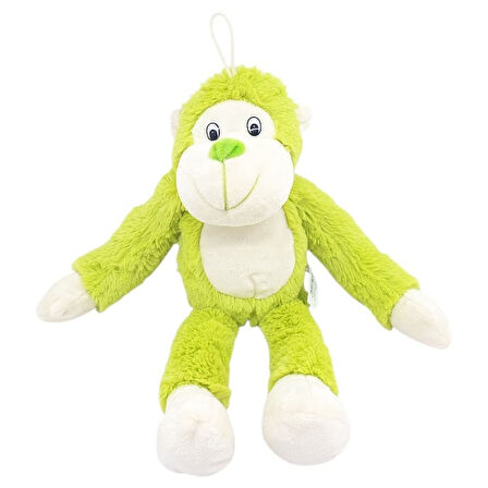 Peluş Maymun 40 cm - Yumuşak Peluş - G5501 - Yeşil
