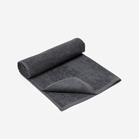 Pamuklu Spor Havlusu - Gri - 90x50 Cm