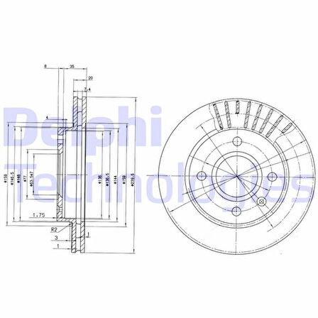 ÖN FREN AYNASI ESCORT 6-7-FIESTA 3-4 FORD KA 1996MAZDA 121 1996ORION 3 239.5X20X4DLXHAVALI YS6J1125CC 5028281 1019604 1107768