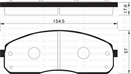 ÖN FREN BALATA KIA PREGIO 2.7L J2 99- / CARNIVAL 2.9L 2000-2005 581014EA00 0K56A3323Z 0K72G3328Z