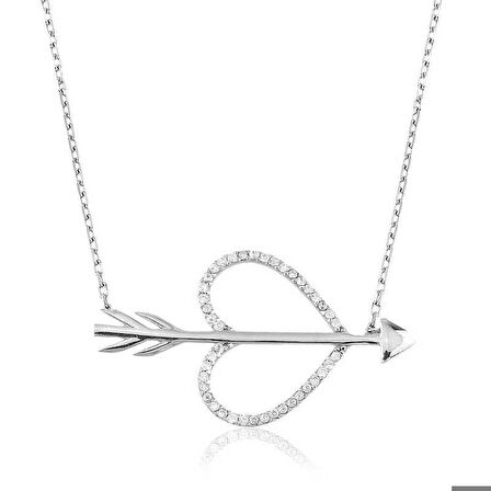 Gümüş Aşk Oku Kadın Kolye