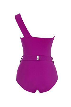 Tek Omuz Deniz Kabuklu Kemerli Mayo SLR 305