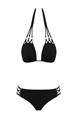Deniz Kabuklu Bağcıklı Bikini Takım 