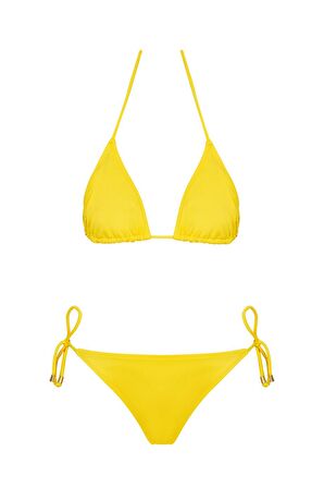 Brezilya Üçgen İpli Bikini Takım