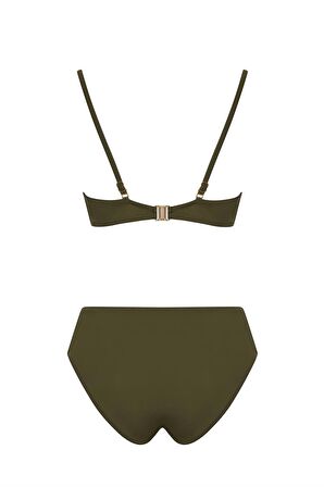 Boncuklu Straplez Bikini Takım 