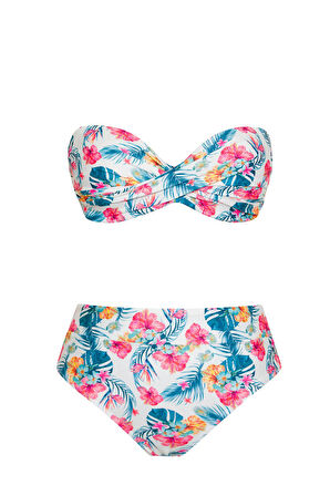 Dönmeli Yüksek Bel Bikini Takım 