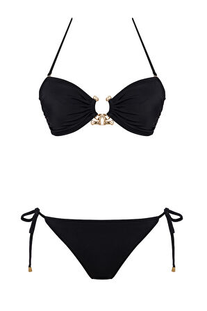 Straplez Aksesuar Brezilya Bikini Takım 
