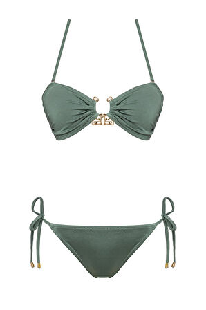 Straplez Aksesuar Brezilya Bikini Takım 