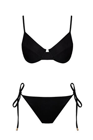 Telli Balenli Çıkarılabilir Destekli Bikini Takım 