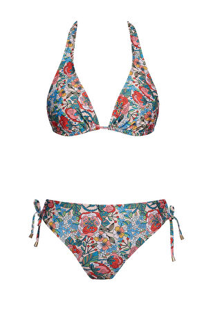 Kalın Askılı Üçgen Bikini Takım 
