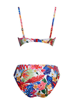 Kaplı Telli Balenli Bikini Takım 