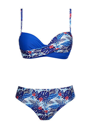 Kaplı Telli Balenli Bikini Takım 