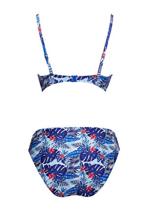 Kaplı Telli Balenli Bikini Takım 