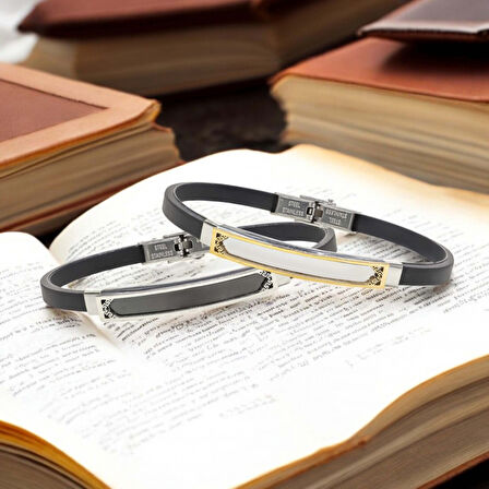  FM İsim Yazılabilir Kişiselleştirilebilir Çelik Bileklik 3183SCB024 