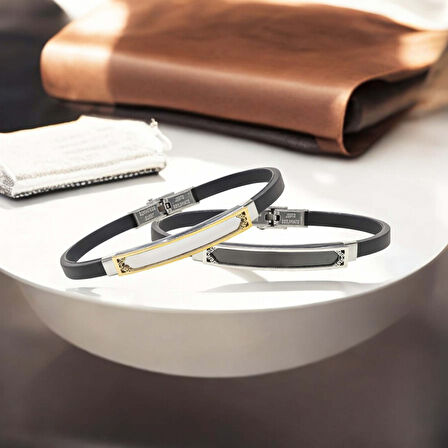  FM İsim Yazılabilir Kişiselleştirilebilir Çelik Bileklik 3183SCB024 