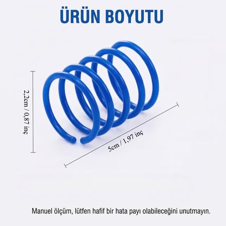 BakGelAl Renkli Spiral Yay Kedi Oyuncağı Seti 4'lü - Esnek Hareketli Eğlenceli Kedi Yay Oyun Seti