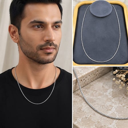 💎 Premium Parlak ve Şık Gümüş Renk İnce Zincir 316L Çelik Kadın Kolye (45cm)