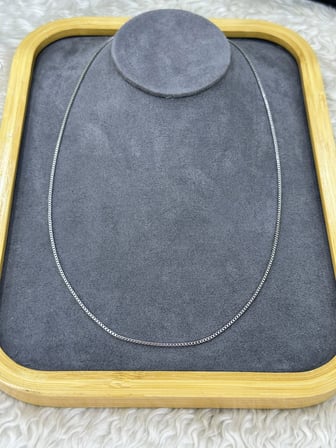 💎 Premium Parlak ve Şık Gümüş Renk İnce Zincir 316L Çelik Kadın Kolye (45cm)