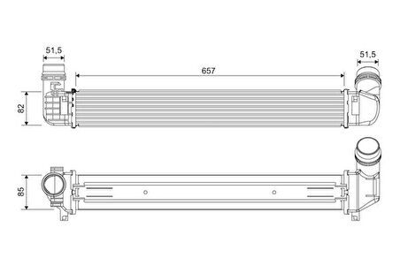 TURBO RADYATÖRÜ RENAULT FLUENCE 144960024R