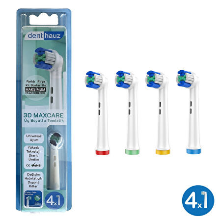 3D Maxcare - 3 Boyutlu Temiizlik Oral-B Uyumlu Diş Fırçası Başlığı